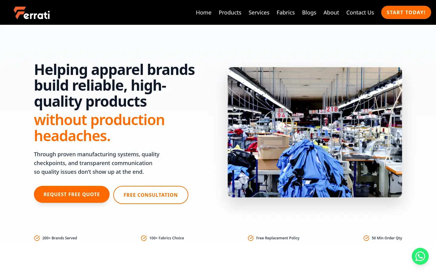 Ferrati Sports — live site